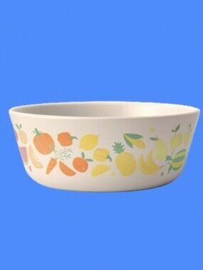 Pillowfort™ Melamine 12 oz. Bowl, Fruits and Vegetables Pattern
